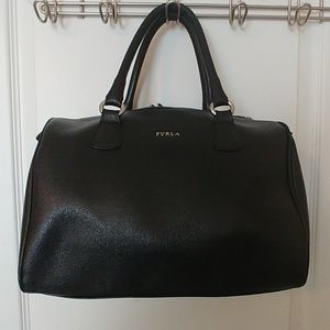 Black leather Furla purse